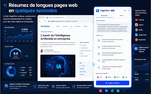 Page2Doc — Web Page to PDF, Word & Excel :: Turn webpages into Word, PDF and Excel documents with AI summaries and smart webpage chat.