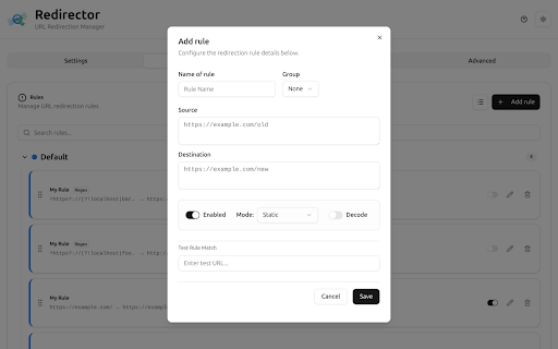 Redirector :: Redirector is a browser extension that helps you redirect URLs based on rules.
