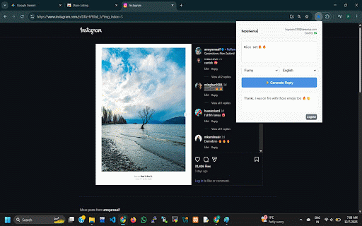 ReplyGenius :: Boost your social media growth with AI. Generate smart, engaging replies for Twitter, LinkedIn & Instagram.