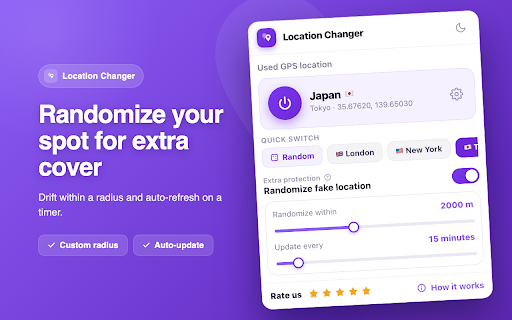 Location Changer: Spoof Geolocation :: Use Location Changer to spoof geolocation — a location guard and GPS spoof tool to fake GPS location on PC.