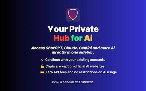 AIbar :: A unified side panel to chat with multiple AI assistants at once. Multi-pane layouts, broadcast, and page capture.