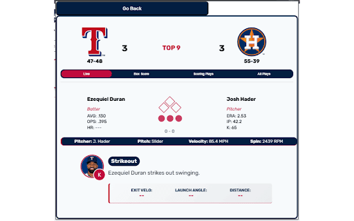MLB Scoreboard :: View live scores, stats, and results for all things Baseball in real time.