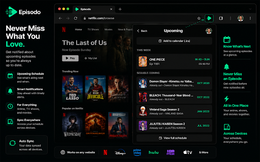 Episodo — Anime, TV & Movie Tracker :: Automatic episode tracker for anime, TV shows and movies. AniList sync, ratings and reviews — local-first, no manual logging.