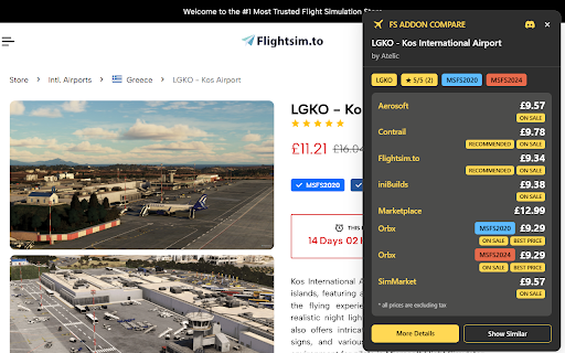 FS Addon Compare :: FS Addon Compare: See where to buy flight sim addons & compare prices directly on developer stores. Save money & time!