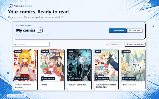 NodeLane Comics - AI Manga Translator & Reader :: Translate comics as you read, compare originals and translations, and open your local comic files.