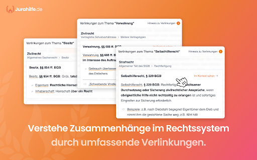 JuraSense by Jurahilfe.de - Interaktive Rechtsbegriffe :: Rechtsbegriffe auf jeder Website werden interaktiv mit Inhalten aus der Jurahilfe.de-Datenbank verknüpft.