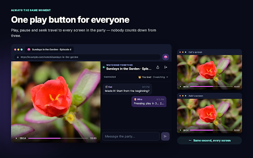 Jelly Party :: Watch videos with your friends — in sync!