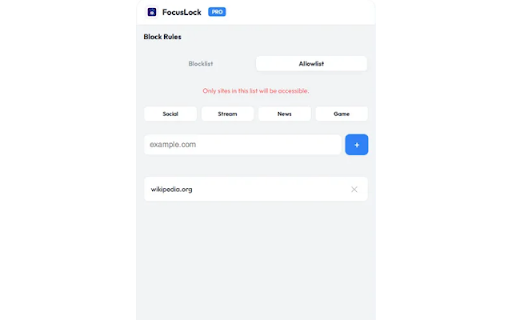 FocusLock - Website Blocker & Focus Timer :: Block sites like YouTube & social media. Boost productivity with Pomodoro timer & unbreakable Strict Mode. Stop scrolling