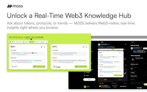 Moss :: Moss, Catch the Alpha 💚
Moss is an AI-powered alpha and trading aggregator that helps users filter noise, capture early Alpha,…