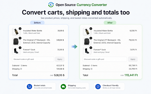 Open Source Currency Converter :: Convert currency amounts on any webpage to your preferred currency. Rates from the European Central Bank.