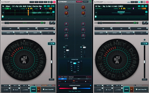 DJYAN.NET — CDJ-WEB 100 :: Offline dual-deck CDJ-WEB 100 booth by DJYAN.NET — click to open the full mixer in a tab.