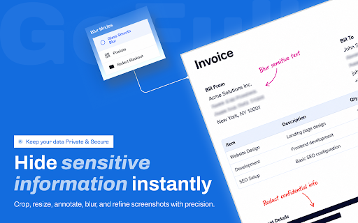 GoFully - Full Page Screenshot, OCR & Editor :: Full page screenshot & visual editor. Annotate, blur sensitive info, extract text with local OCR, export to PNG, JPG, WebP, or PDF.