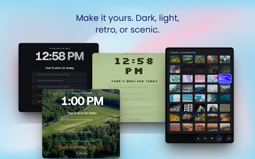 Flow — Tab Search, New Tab & Quick Launcher :: Search tabs, history & bookmarks instantly. Beautiful new tab with daily tasks, themes & 40+ wallpapers. Keyboard-first.
