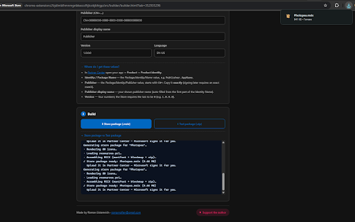 PWA to MSIX — Simple PWA Builder & Packager for Microsoft Store :: Package any PWA into a Microsoft Store MSIX in your browser. A simple PWA-to-MSIX packager for Store upload & sideloading.