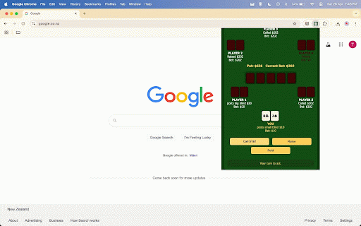 Poker By Tom :: Bring the excitement of Texas Hold'em straight to your browser — with no real money involved!
Poker Table is a streamlined,…