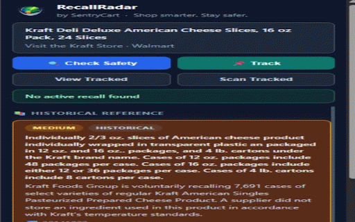 RecallRadar :: Instantly check if a product has an active recall from the FDA or CPSC. Shop smarter. Stay safer.