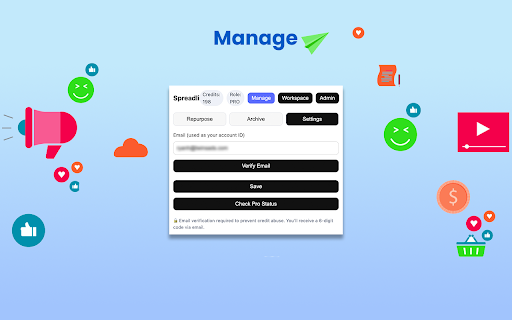 Spreadli - AI Content Repurposer for Social Media :: Transform YouTube videos and blog posts into engaging tweets, LinkedIn posts, and Instagram captions instantly.