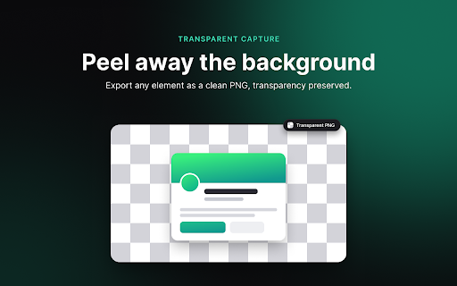 Peel — Full Page & Element Screenshot :: Full page screenshots, element capture with transparent background, and region selection — all in one click
