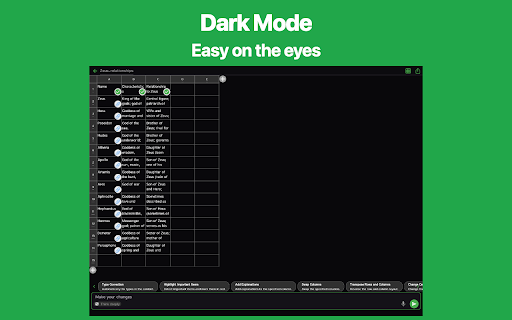 Simple Table AI: Note with AI :: Note as Table / Sheet simply