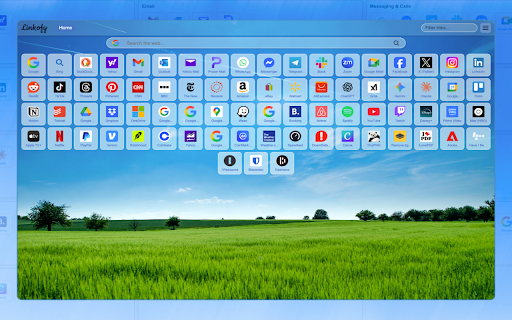 Linkofy – Start Page :: A customizable start page with pages, sections, and quick links.