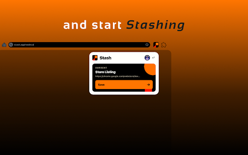 Stash :: One-click URL stash. Click the icon, save the page, see it in your list.