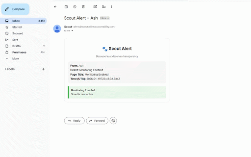 Scout - Online Accountability :: Scout – Online Accountability turns online activity into communication with the people you trust.