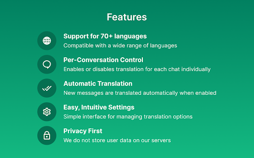 WhatsApp Translator :: Use WhatsApp Translator to translate messages with one click. Enjoy seamless translation on WhatsApp with auto-translate feature.
