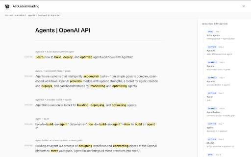 AI Guided Reading :: AI-powered reading layer that transforms articles into structured, easy-to-understand text