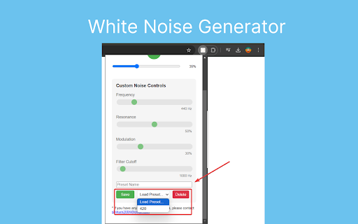 Custom Noise Generator :: A versatile noise generator for enhanced focus and relaxation.