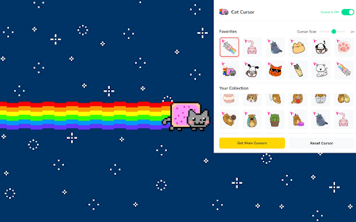 Cat Cursor ♥ Custom Cursor for Chrome™ :: 60+ cute cat cursors! Featuring Pusheen, Nyan Cat, Garfield, Crying Cat & many more!