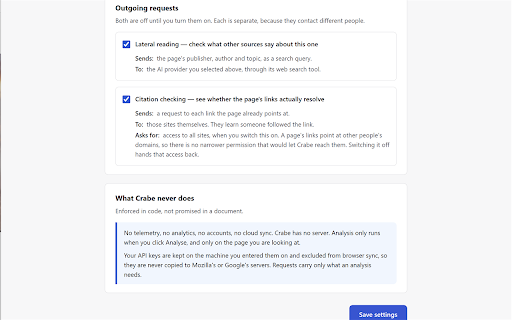 Text Reliability Assessment :: Assesses the text on a web page and states how strong the evidence behind each finding is. Uses your own AI key. No tracking.