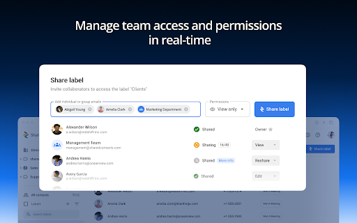 Share Google Contacts - SharedContacts.com :: SharedContacts.com Extension