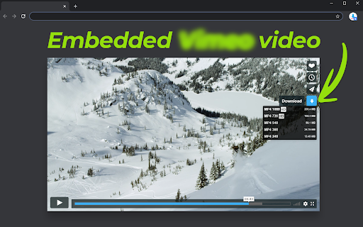 Video Downloader for Vimeo :: Now you can download any video from vimeo.com in a single click. Can also download embedded video.