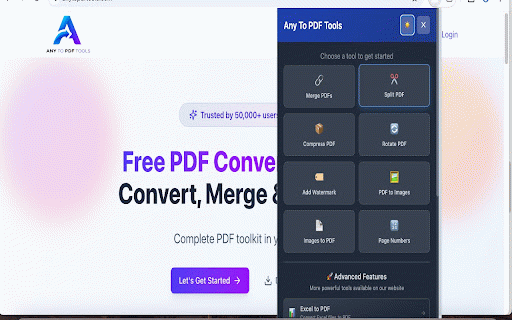 Any To PDF Tools:PDF Compress, Merge, Split, Convert, Rotate :: Convert any file to PDF and edit PDFs - merge, split, compress, convert and more. Works completely offline.
