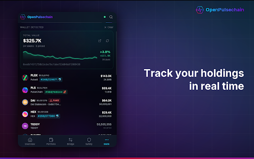 OpenPulsechain :: Token safety scores, scam detection & portfolio tracker for PulseChain. Protect your wallet before you sign.