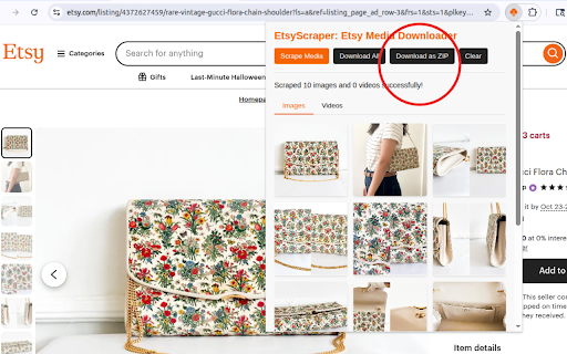 EtsyScraper: Etsy Media Downloader :: EtsyScraper: Etsy Image & Video Downloader