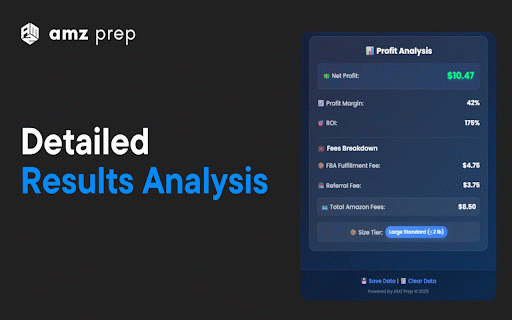 FBA Calculator - Free Amazon Profit & Fee Calculator by AMZ Prep :: FBA calculator free forever. Instant profit, ROI & fee analysis. No signup, unlimited use. 9 marketplaces. 100% private.