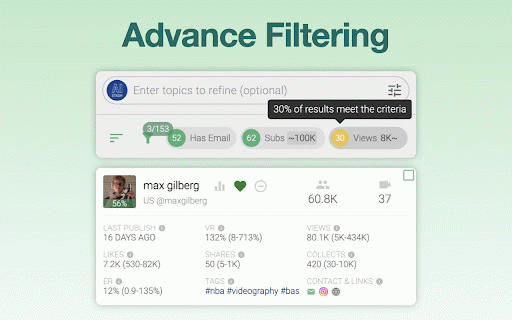Instagram Influencer Finder & Audience Analytics :: Export Instagram followers and followings, profile with email. Free and unlimited.