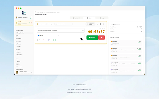 EnkiFlow: time tracking for solo professionals :: Time tracker for freelancers and solo pros. Track time, capture tasks, sync with EnkiFlow for projects, delivery, finance.