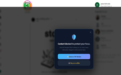 Unscroll: Block Infinite Feed Scrolling :: Stop mindless scrolling on X, Facebook, Instagram, LinkedIn & YouTube Shorts. Stay focused and reclaim your time.