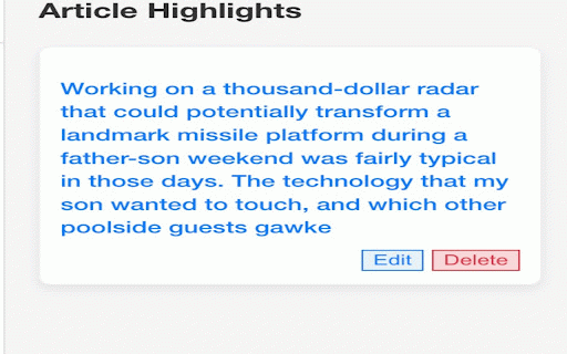 Note Taker :: Capture, save, and highlight web articles effortlessly.