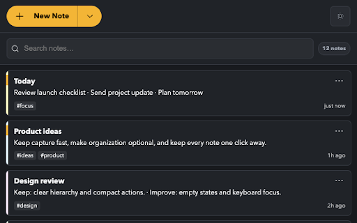 StickEm :: Create sticky notes on your new tab page!