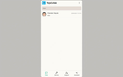 TejoCollab :: Sidebar extension for chat and support on tejoerp platform