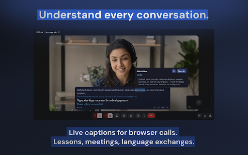 Capisco: Auto Subtitles for Language Learning :: Learn languages from any video or call - automatic dual subtitles: original + translation, even where none exist. Dictionary & Anki.