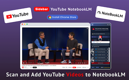YouTube NotebookLM :: Use YouTube NotebookLM to import web links, Shorts, and playlists from YouTube to NotebookLM — one click to add, delete, and manage!