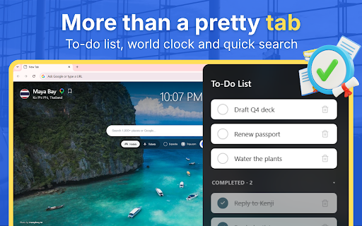 Travel Wallpaper New Tab with Flight & Hotel Search | WanaGo :: New tab with 1000+ HD travel wallpapers from 50 countries & regions. Plan trips with instant flight and hotel search.