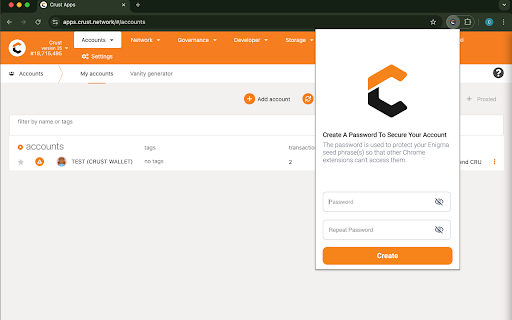 Crust Wallet V3 :: Crust Wallet V3