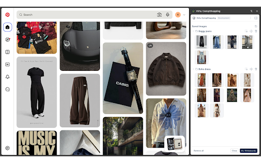 Virtu CompShopping :: Capture images from any website, organize them into folders, and import them into your Virtu whiteboards.