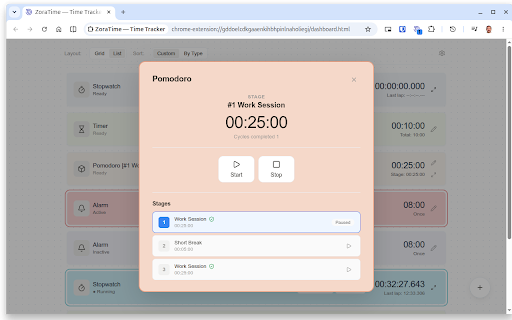 ZoraTime — Pomodoro, Timer & Site Blocker :: Aesthetic Pomodoro timer, alarm, stopwatch & site blocker. Boost your focus and productivity every day!