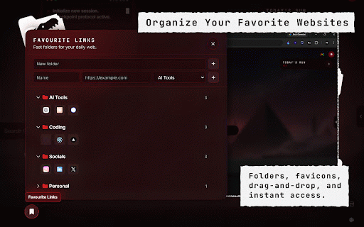 DinoDash - Interactive New Tab & Enhanced Dino Game :: Transform your new tab with productivity widgets, smart history, favorite links, themes, and an enhanced Dino game.